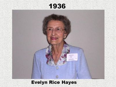 Class of 1936
Evelyn Rice Hayes
