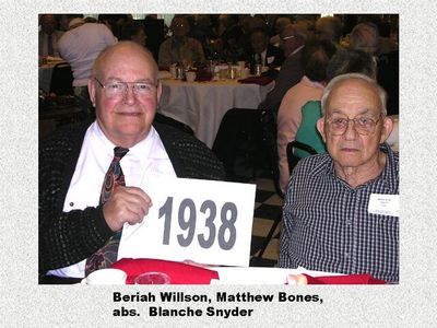 Class of 1938
Beriah Wilson and Matthew Bones
Keywords: 1938 wilson bones