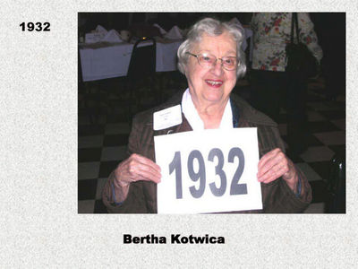 Class of 1932
Bertha Kotwica
Keywords: 1932 kotwica