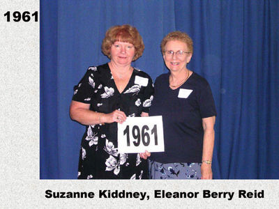 Class of 1961
Eleanor Berry Reid; Suzanne Kiddney
Keywords: 1961 berry reid  kiddney