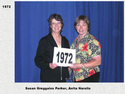Class of 1972
Susan Greggains Parker and Anita Narolis
Keywords: 1972 gregga parker naroli