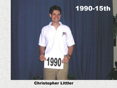 Class of 1990 15th
Christopher Littler
Keywords: 1990 littler