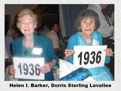 Class of 1936
Helen I. Barker and Dorris Sterling Lavallee 
Keywords: 1936 barker sterling lavallee