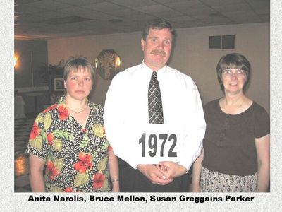 Class of 1972 and...
Anita Narolis; Bruce Mellon (1973); and Susan Greggains Parker
Keywords: 1972 1973 gregga parker naroli mellon