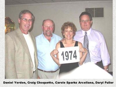 Class of 1974
Dan Yerdon; Craig Choquette; Cheryl Sparks Arcellana; Daryl Fuller
Keywords: 1974 choquette yerdon sparks arcellana fuller