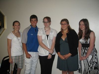 2009 Scholarship Winners
L to r: 2009 Andrea McCoon; Dylan Smith; Amanda Sterling; Casey Walker; & Kristy Wall (Chelsea Sherwood, not present)
