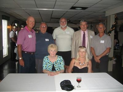 2010 Banquet Class of 1961
Seated: Connie Jone Lundrigan; Ellen Bobville Schaub;
Standing: Mike Wright; Sarge Schofield; Clark Clemens; Barclay Mutch; John Hutchinson
