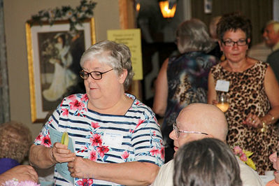 2012 Banquet
Betty Ann VanRy Moore, `65; Richard VanRy, `62; Tania Moore in background
