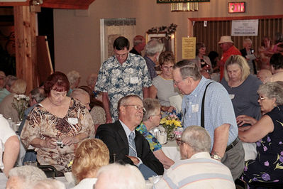 2012 Banquet
L to R (center): Carla Graham Snow, `62; Charles Comins, `62; David Loveland
