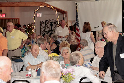 2012 Banquet
Clockwise, L to R: Fred Spier; Nancy Spoon Spier, `54; Margaret Liddy Dow, `54; Norman McDaniels, `57; Beverly McDaniels Wanner, `53
