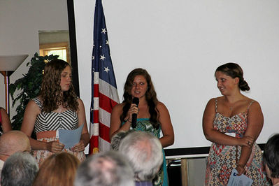 2012 Banquet
2012 Scholarship recipients, L to R: Kristen Souva; Kianne Hinkle
