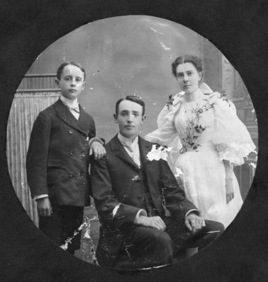 Class of 1896
L to R: Merton Irving Blasier, Harry Edward Elden, Sarah Mabel Phelps 
