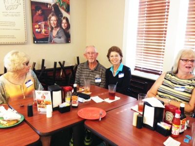 Florida Reunion January 24, 2017
L to R:  Connie Jones Lundrigan; Ron Roberson; Trish Bell; and Wendy Greene Wimmer
