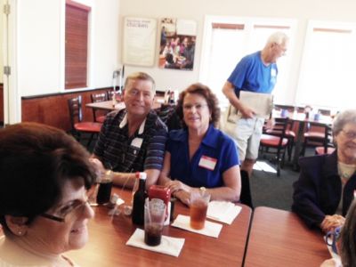 Florida Reunion January 24, 2018
Terry and Linda MacFarland; Bruce Theobald (standing); part of Beverly Willson
