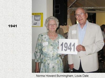 Class of 1941
Norma Howard Burmingham and Louis Dale
Keywords: 1941 howard burmingham dale
