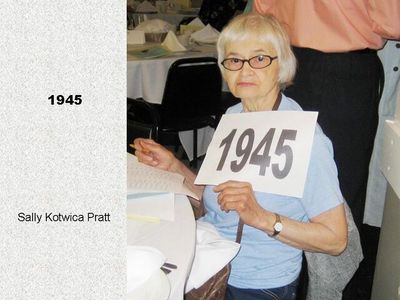 Class of 1945
Sally Kotwica Pratt
Keywords: 1945 kotwica pratt