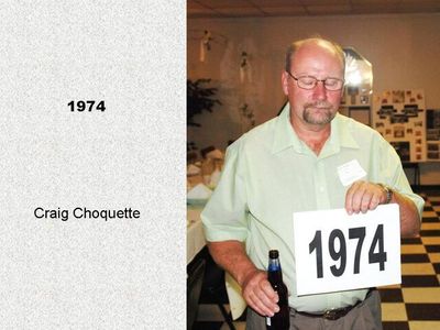 Class of 1974
Craig Choquette
Keywords: 1974 choquette
