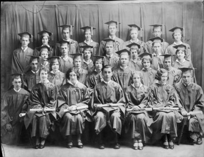 Class of 1931
1st Row: Kenneth White, Elnora Haskins (Heberle),  Nellie Jacobs (Walker), Stanley Paff, Alma Philpott (Henry), Agnes Foley (LaCetti), Thomas Quinn

2nd Row: Wesley Sperling, Irma Rinkle (Streeter), Harold Alvord,  Edna Congdon (West), Charles Snow, Ruth Scoville (Snyder), Theodore Grinnell

3rd Row: Phoebe Braun (Miller), George Crawford, Irene Rowell (Grinnell),  George Woods, Lucy Barclay (Durgee), Charles Dunn, Neva Collins (Barclay)

4th Row: John Sullivan, Helen Harmon (Owens), Donald Hodel, Helen Carleton (Billington), William Schantz, Marjorie Bell (Daley), Bart Hanifin, Mureta Hatzinger (Hanifin)

Missing: Charles Pulver

32 in class, 29 in picture.  

Agnes Burns (HS Diploma in 1930, Regents Diploma in 1931); Edythe Hillman (Barber) (School Diploma in January 1931).  They appear in the 1930 photo.
