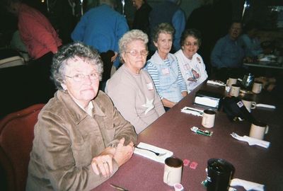 Pat Grinnell; Wilma Grinnell; Carol Scannell Grinnell, 1954; Jean Standing Smith
