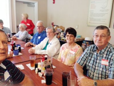 Florida Reunion January 24, 2018
part of Terry MacFarland; Dave and Pat Davis; Connie Jones (in red); Joe and Suzanne Meagher; Donna and Dave Willson
